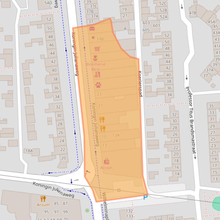 Kaart van postcodegebied 5684VA.