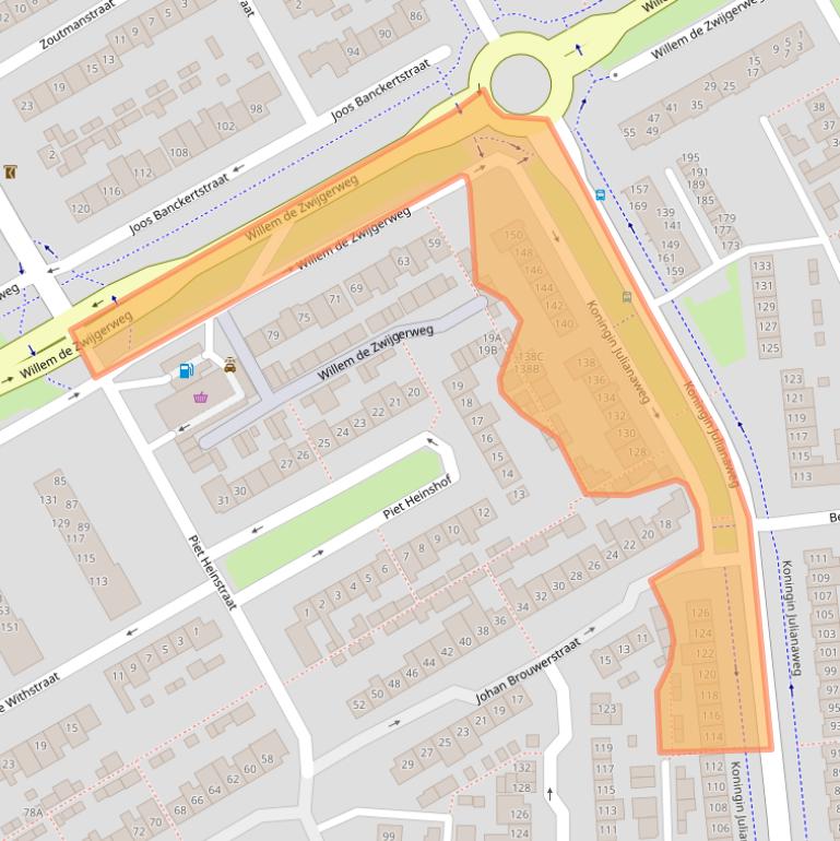 Kaart van postcodegebied 5684VJ.