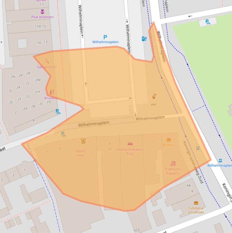 Kaart van postcodegebied 5684VK.