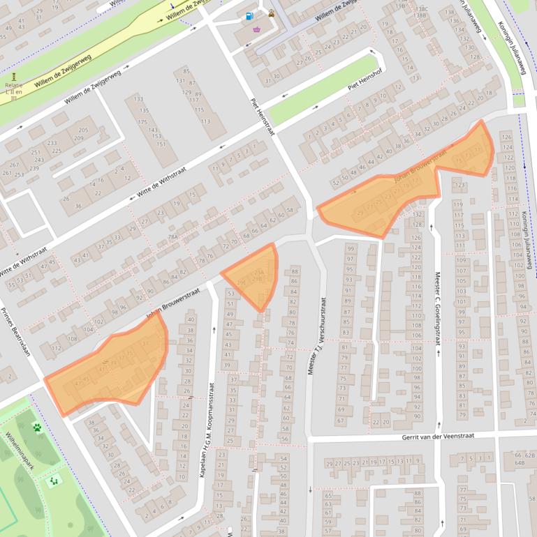 Kaart van postcodegebied 5684WB.