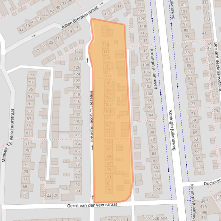 Kaart van postcodegebied 5684WK.