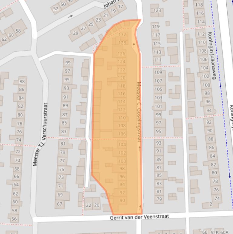 Kaart van postcodegebied 5684WP.