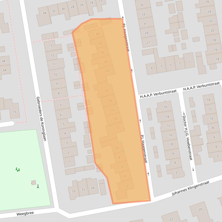 Kaart van postcodegebied 5684XM.