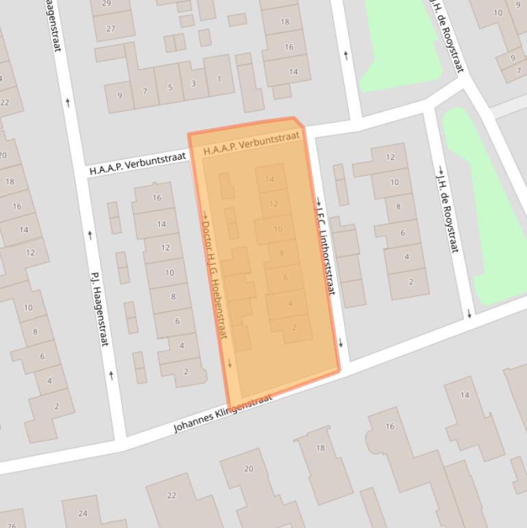 Kaart van postcodegebied 5684XP.