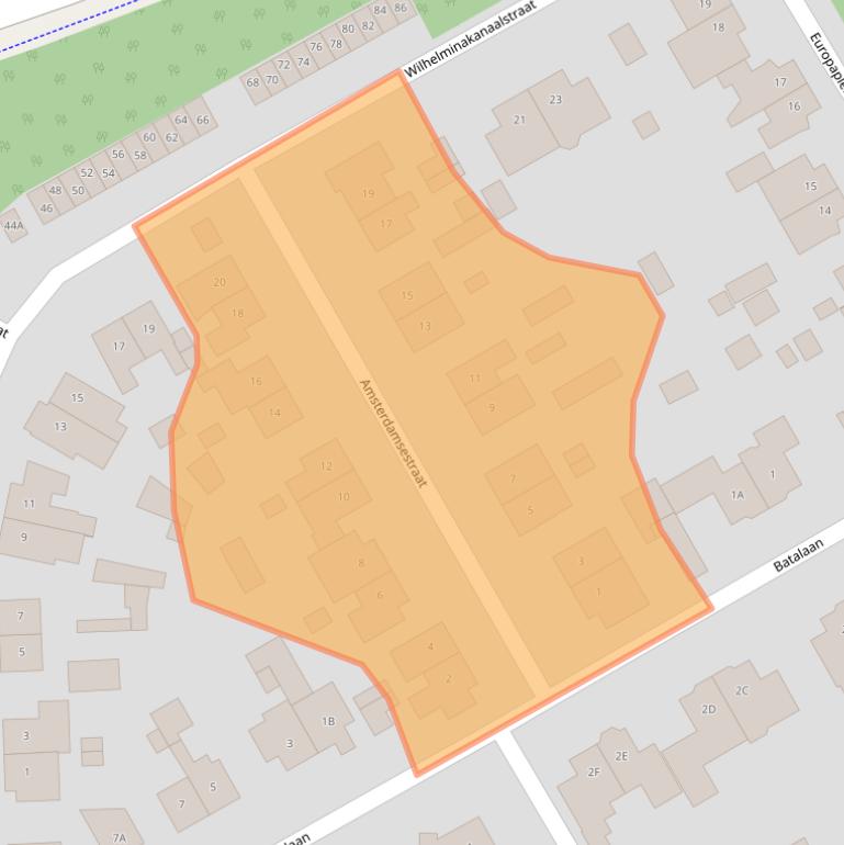 Kaart van postcodegebied 5684ZG.