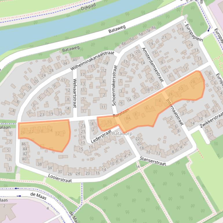 Kaart van postcodegebied 5684ZL.