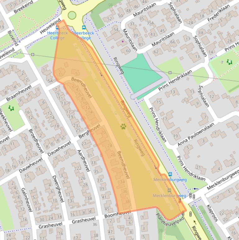 Kaart van postcodegebied 5685AE.