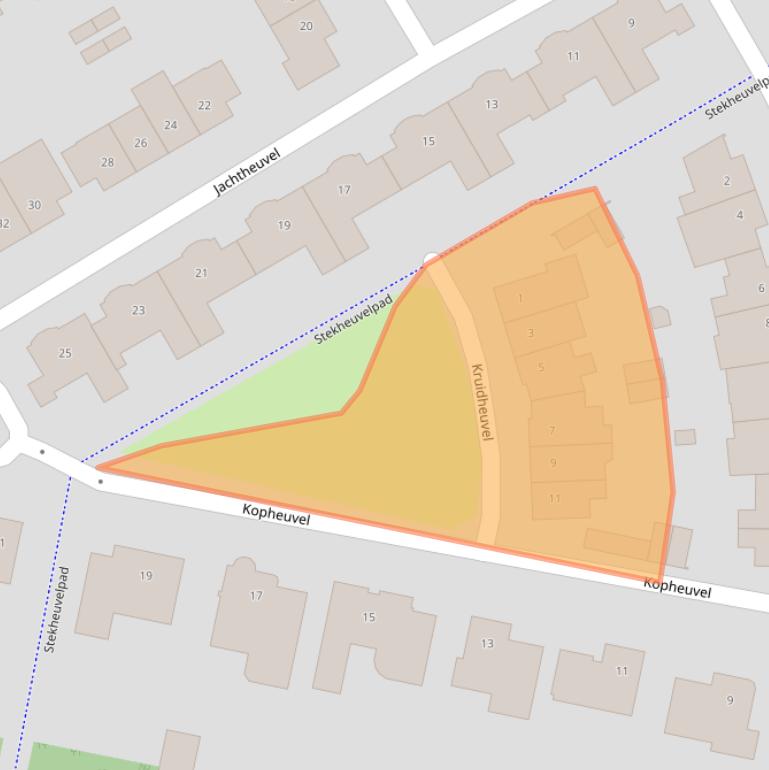 Kaart van postcodegebied 5685BB.