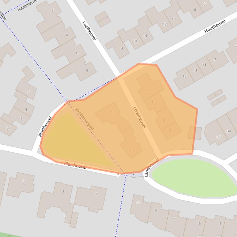 Kaart van postcodegebied 5685BD.