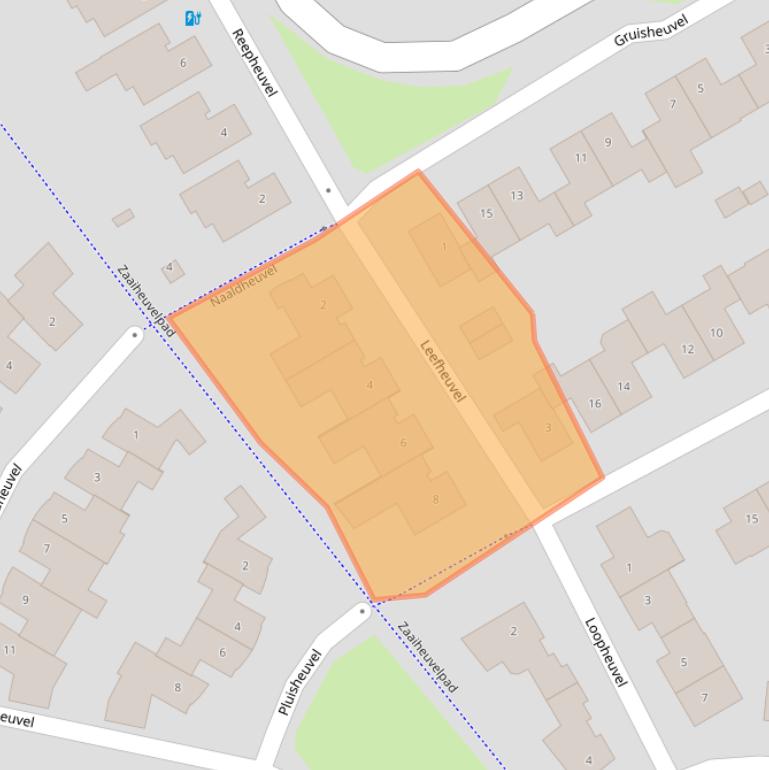 Kaart van postcodegebied 5685BG.