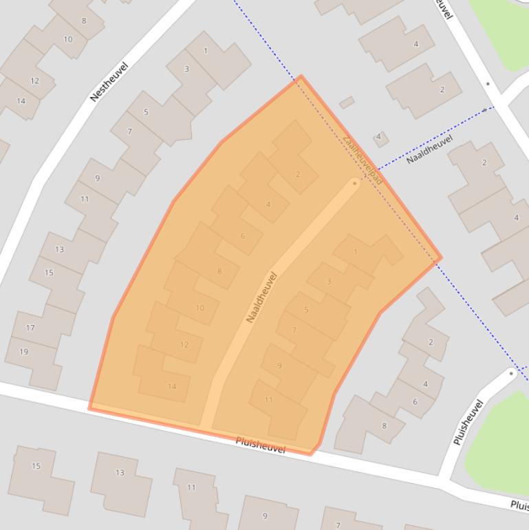 Kaart van postcodegebied 5685BJ.