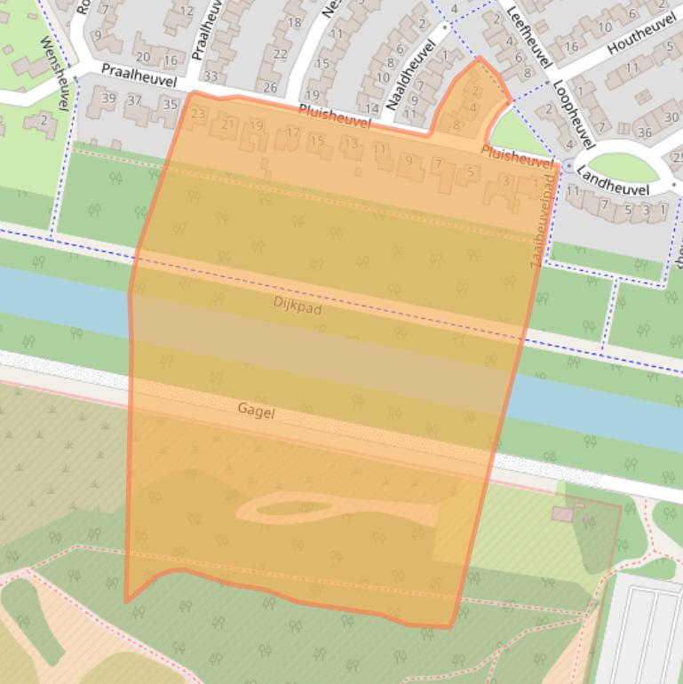 Kaart van postcodegebied 5685BK.