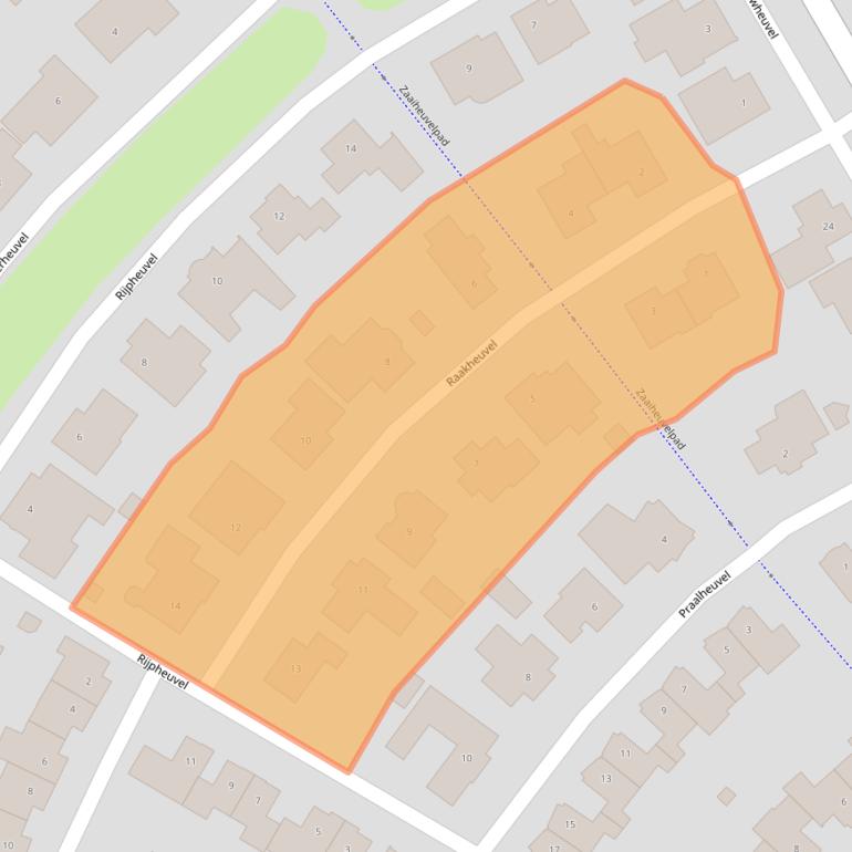 Kaart van postcodegebied 5685BP.