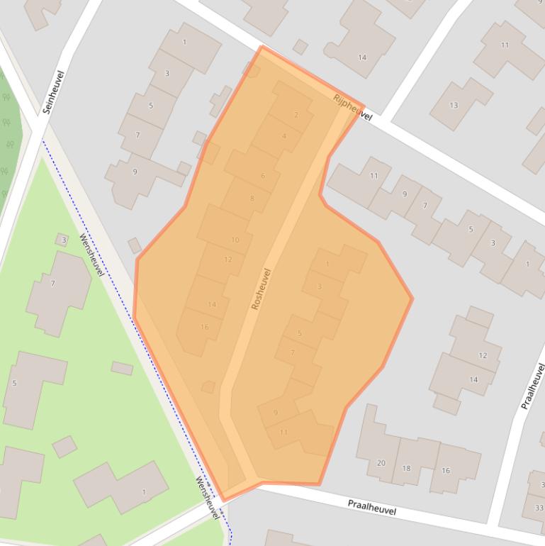 Kaart van postcodegebied 5685BR.