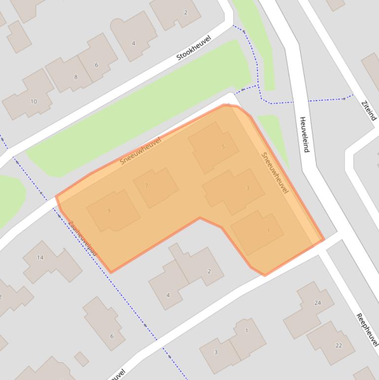 Kaart van postcodegebied 5685BV.