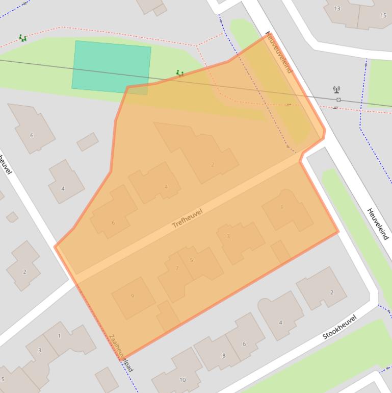 Kaart van postcodegebied 5685BZ.