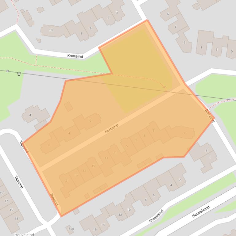 Kaart van postcodegebied 5685DS.