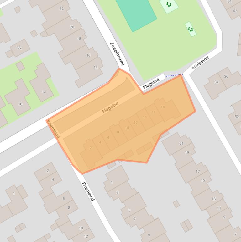 Kaart van postcodegebied 5685EB.