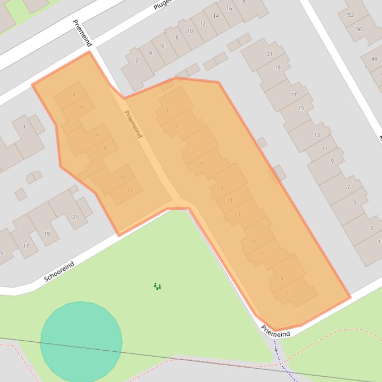 Kaart van postcodegebied 5685EC.