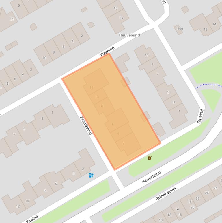 Kaart van postcodegebied 5685EK.