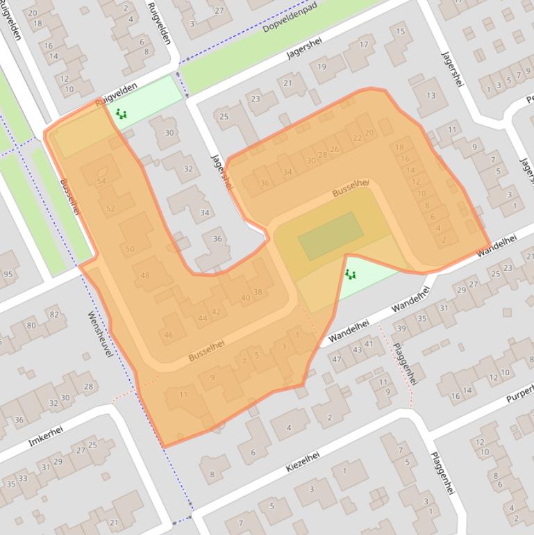 Kaart van postcodegebied 5685GA.