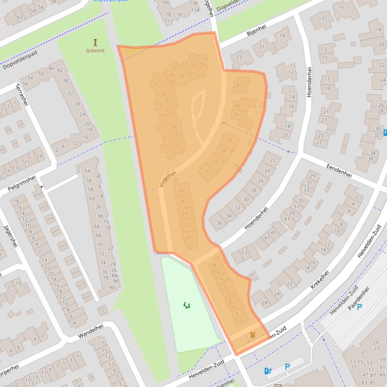 Kaart van postcodegebied 5685GR.