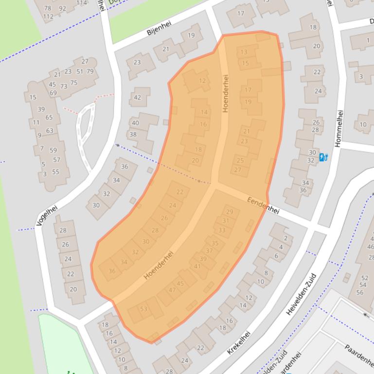 Kaart van postcodegebied 5685GS.