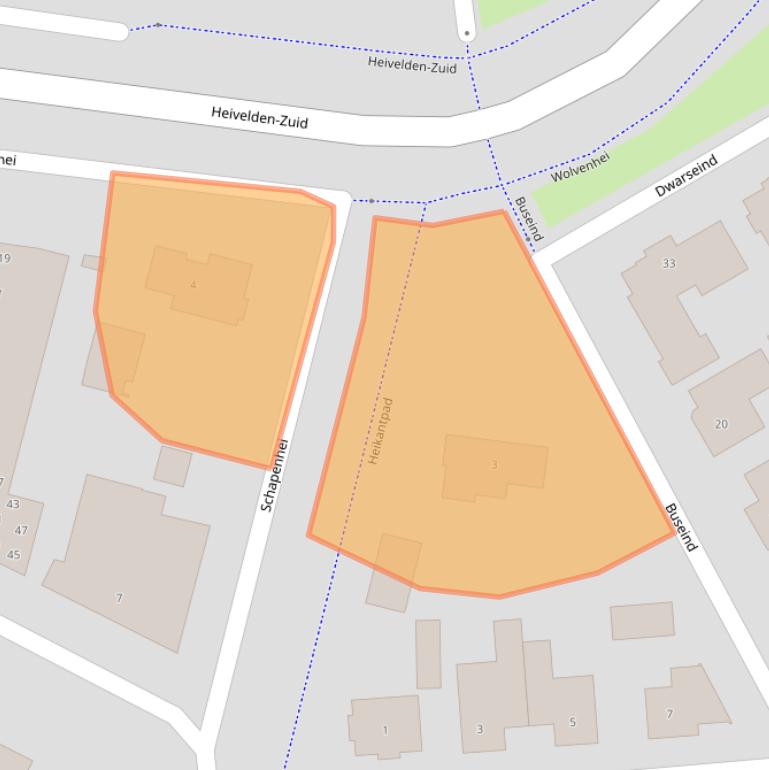 Kaart van postcodegebied 5685GX.