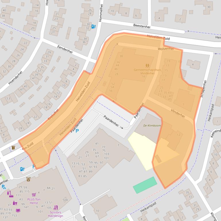 Kaart van postcodegebied 5685GZ.