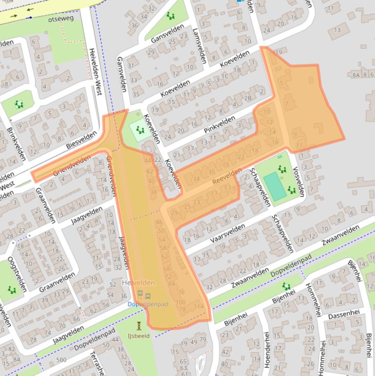 Kaart van postcodegebied 5685HK.