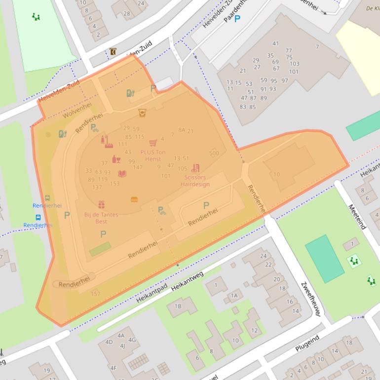 Kaart van postcodegebied 5685HS.