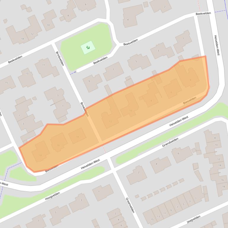 Kaart van postcodegebied 5685JB.