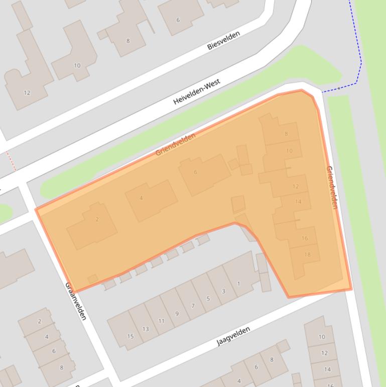 Kaart van postcodegebied 5685JL.