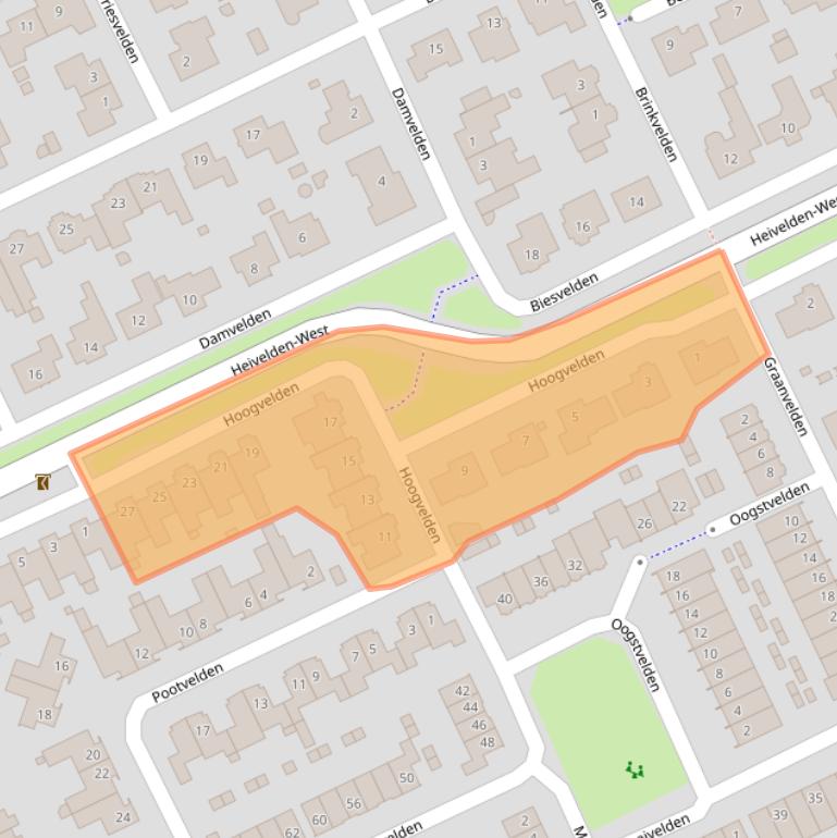 Kaart van postcodegebied 5685JM.