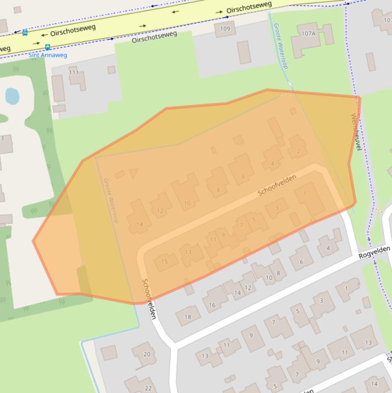 Kaart van postcodegebied 5685JX.