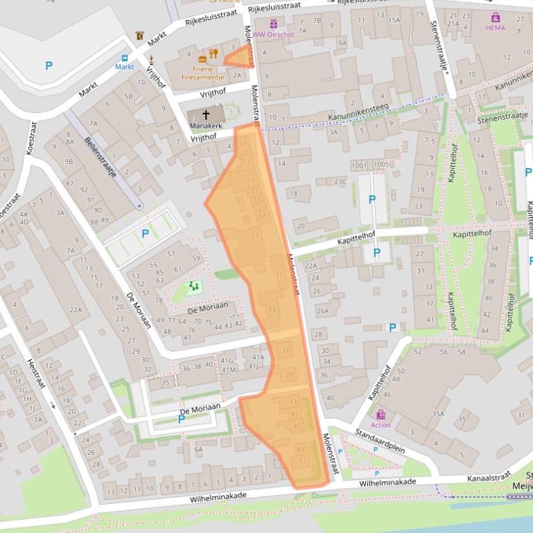 Kaart van postcodegebied 5688AC.