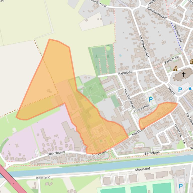 Kaart van postcodegebied 5688AG.