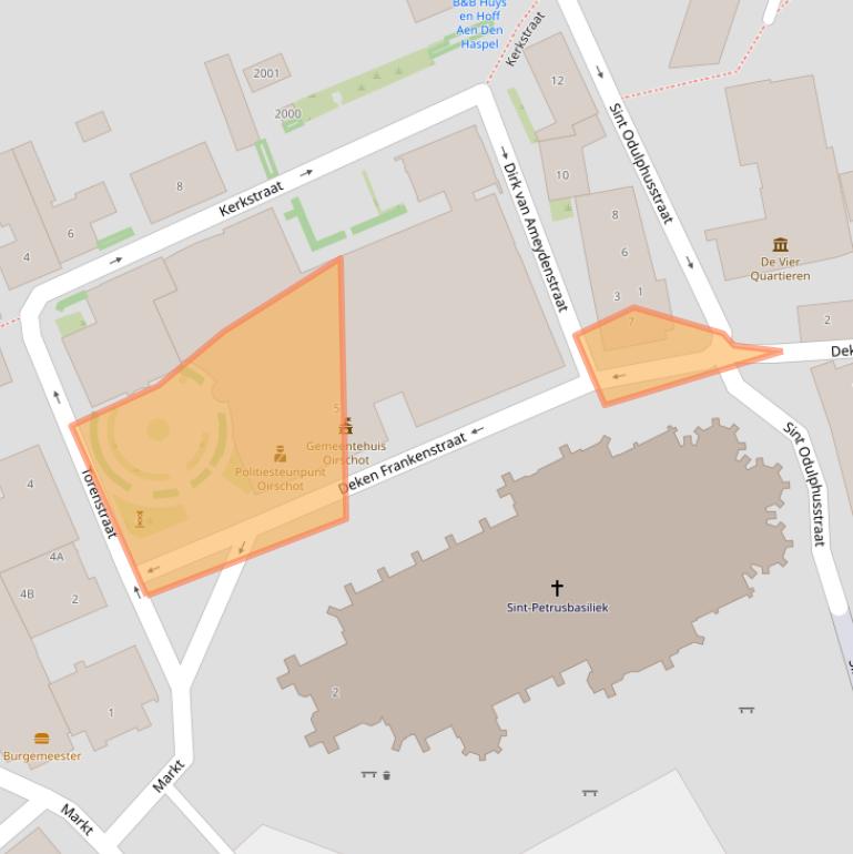 Kaart van postcodegebied 5688AK.