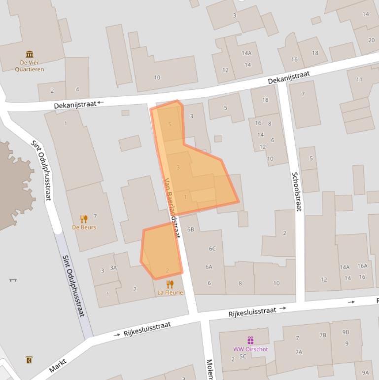 Kaart van postcodegebied 5688AN.