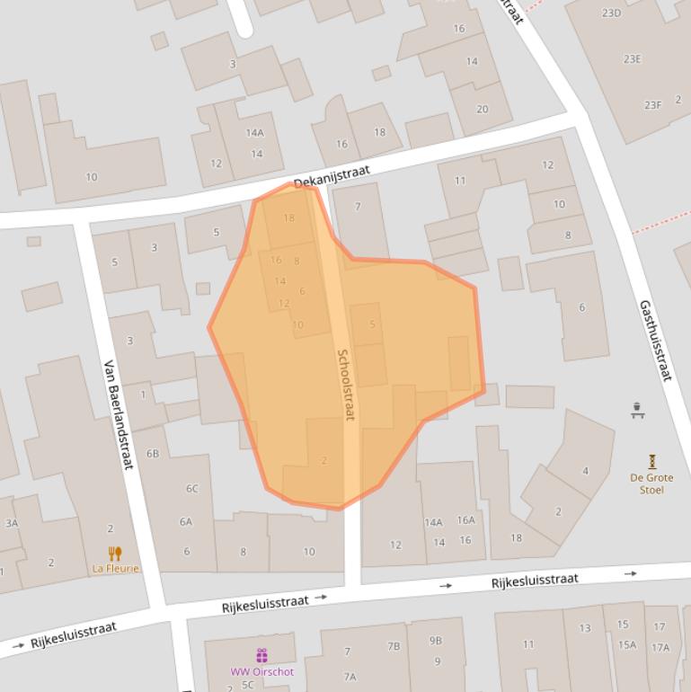 Kaart van postcodegebied 5688AP.