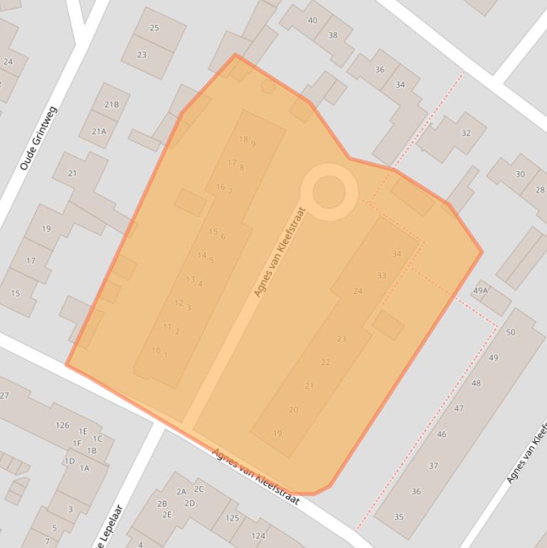 Kaart van postcodegebied 5688AT.