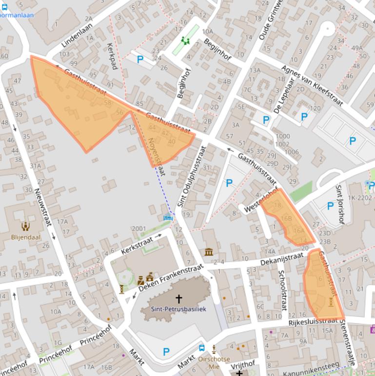 Kaart van postcodegebied 5688AX.