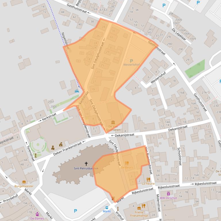 Kaart van postcodegebied 5688BA.