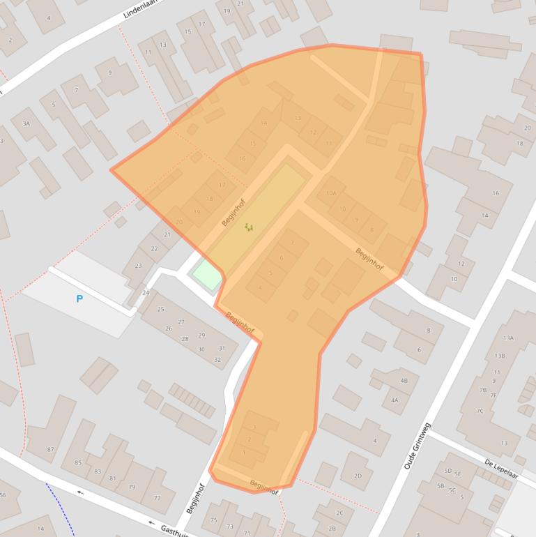 Kaart van postcodegebied 5688BG.