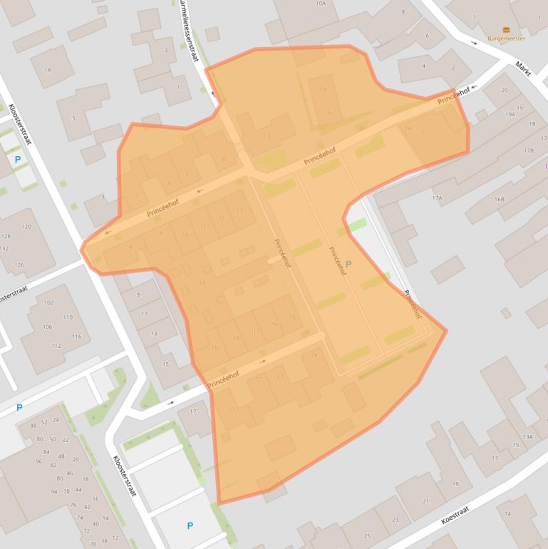 Kaart van postcodegebied 5688BJ.