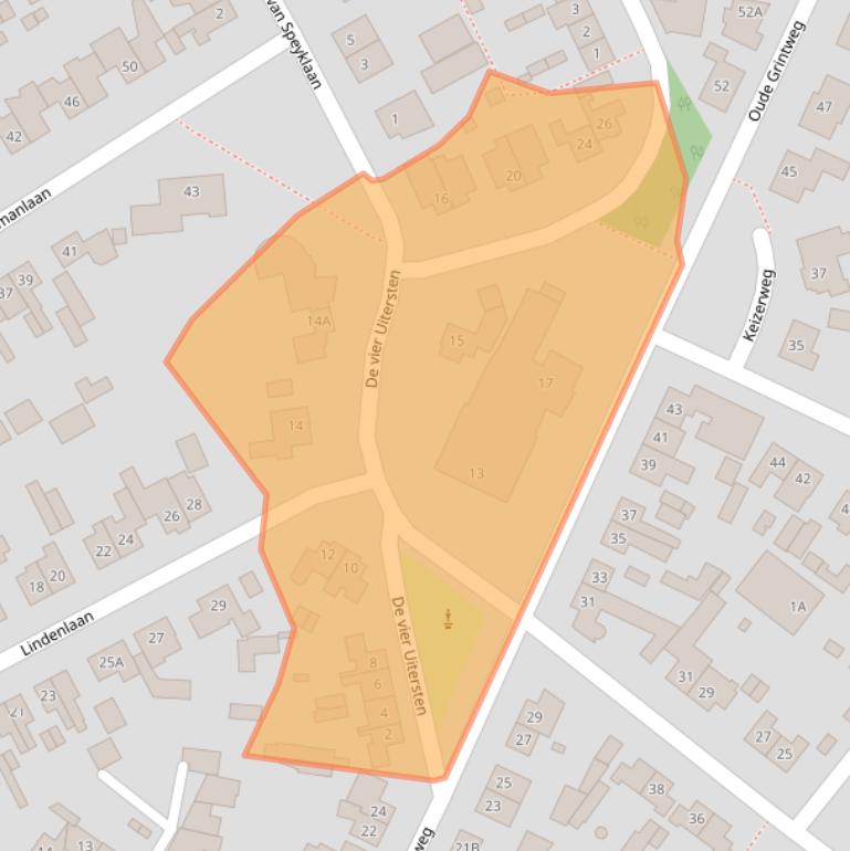 Kaart van postcodegebied 5688BN.