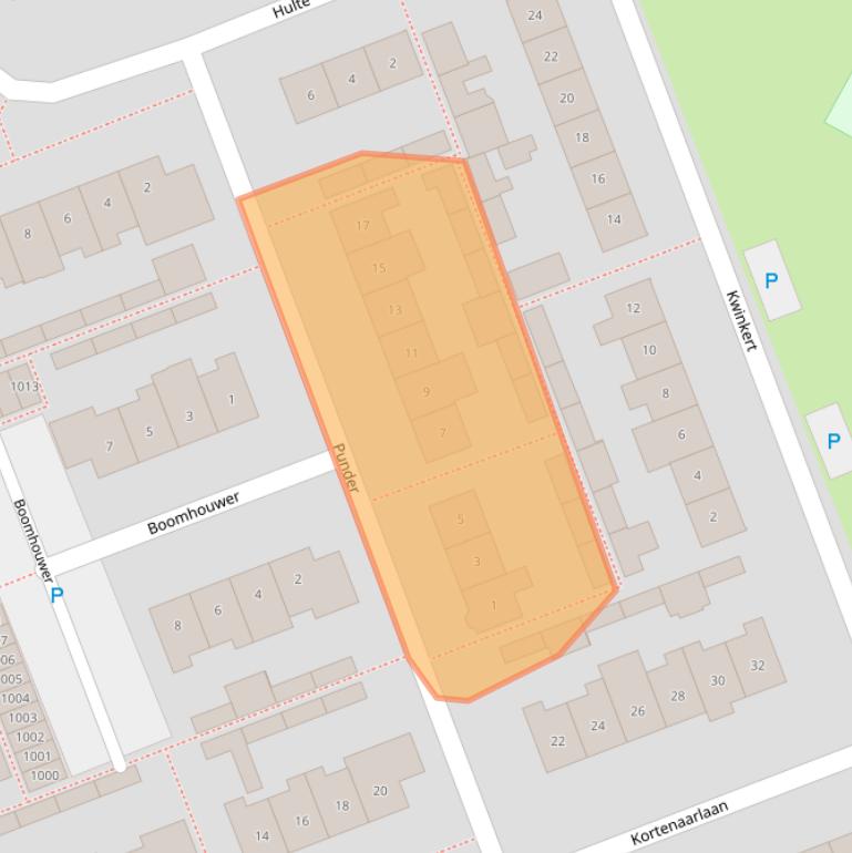 Kaart van postcodegebied 5688CC.