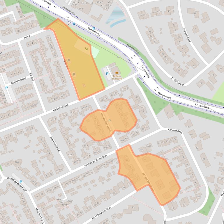 Kaart van postcodegebied 5688CM.