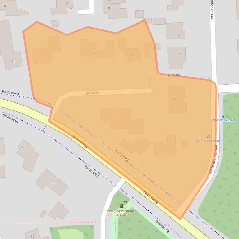 Kaart van postcodegebied 5688CV.