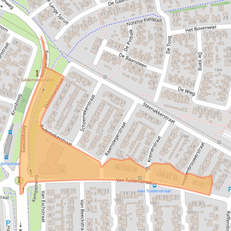 Kaart van postcodegebied 5688DB.